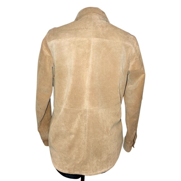 VTG Chadwicks Suede Tan Leather Womens Shacket Jacket Sz M Reg *Interior… - Picture 7 of 7
